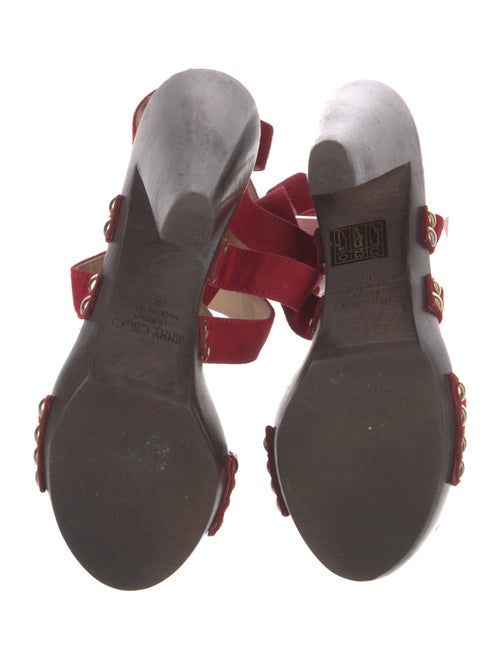 Jimmy Choo Suede Colorblock Pattern Pumps