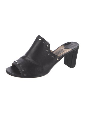 Jimmy Choo Leather Studded Accents Slides