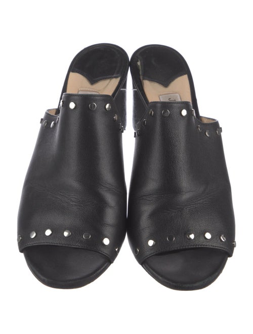 Jimmy Choo Leather Studded Accents Slides