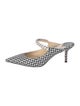 Jimmy Choo Printed Crystal Embellishments Mules