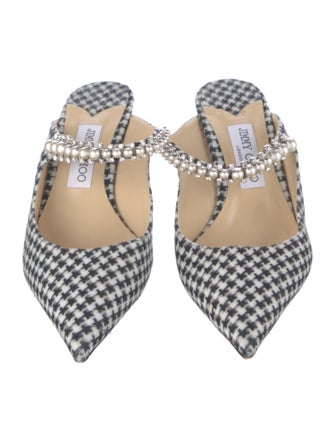 Jimmy Choo Printed Crystal Embellishments Mules
