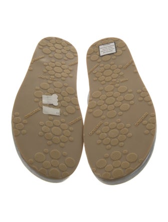 Jimmy Choo Leather Studded Accents T-Strap Sandals