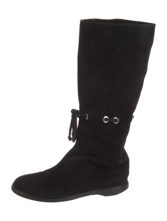 Jimmy Choo Suede Riding Boots