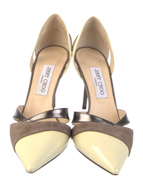 Jimmy Choo Patent Leather Printed D'Orsay Pumps