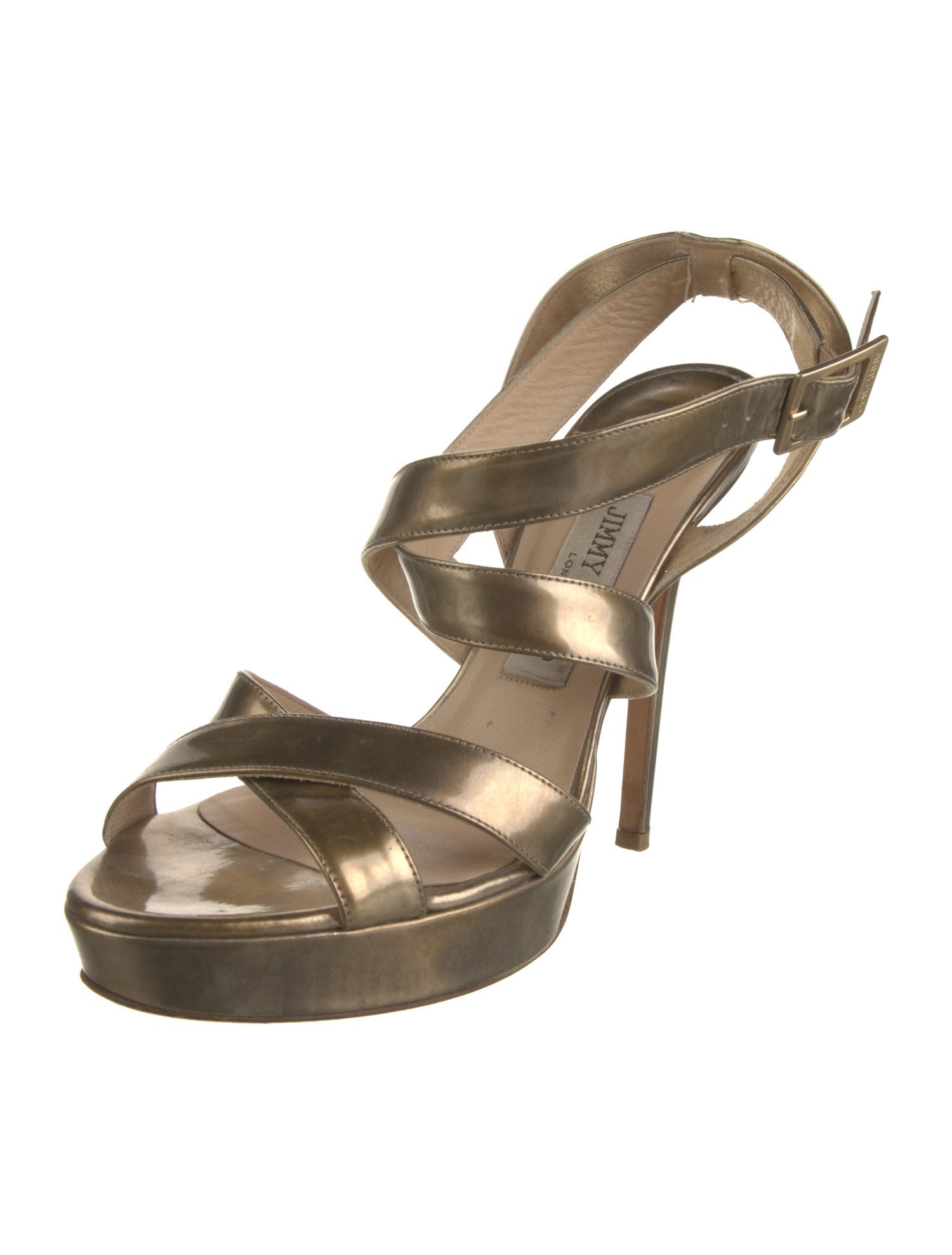 Jimmy Choo Leather Slingback Sandals