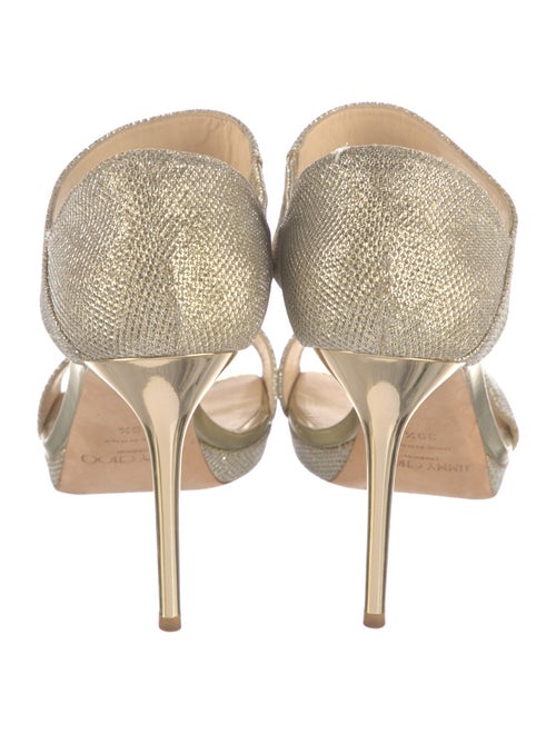 Jimmy Choo Glitter Animal Print Sandals