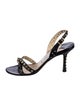 Jimmy Choo Rockstud Accents Leather Slingback Sandals