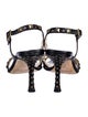 Jimmy Choo Rockstud Accents Leather Slingback Sandals