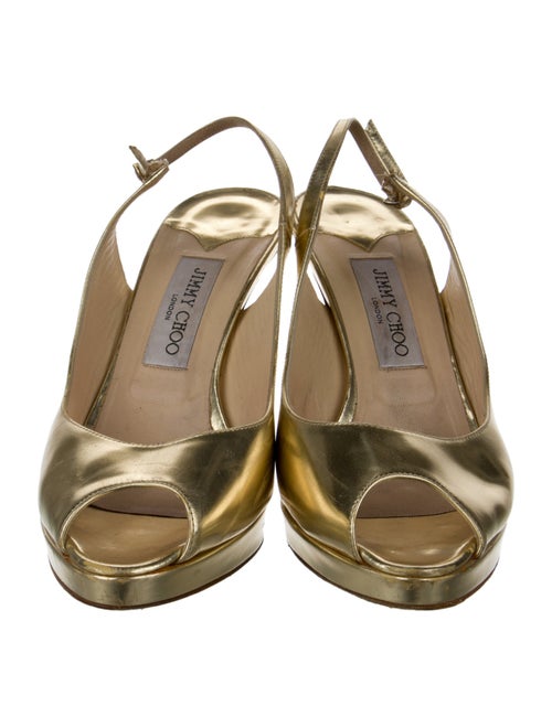 Jimmy Choo Leather Slingback Pumps