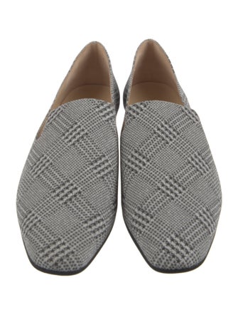 Jimmy Choo Glitter Houndstooth Print Loafers