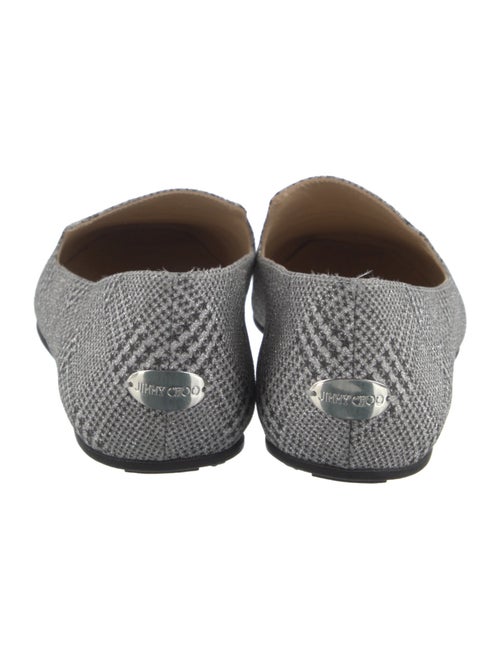 Jimmy Choo Glitter Houndstooth Print Loafers