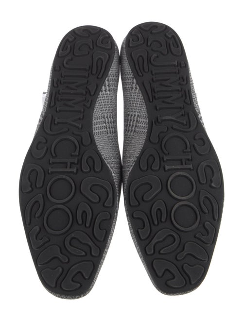 Jimmy Choo Glitter Houndstooth Print Loafers