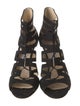 Jimmy Choo Suede Cutout Accent Gladiator Sandals