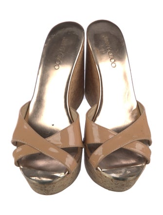 Jimmy Choo Patent Leather Slides