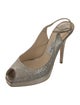 Jimmy Choo Glitter Glitter Accents Slingback Pumps