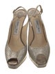 Jimmy Choo Glitter Glitter Accents Slingback Pumps