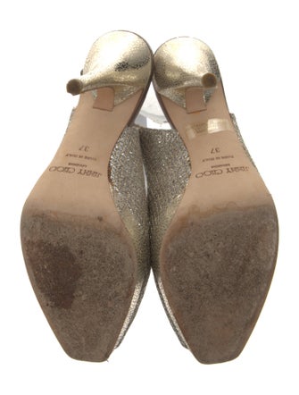 Jimmy Choo Glitter Glitter Accents Slingback Pumps