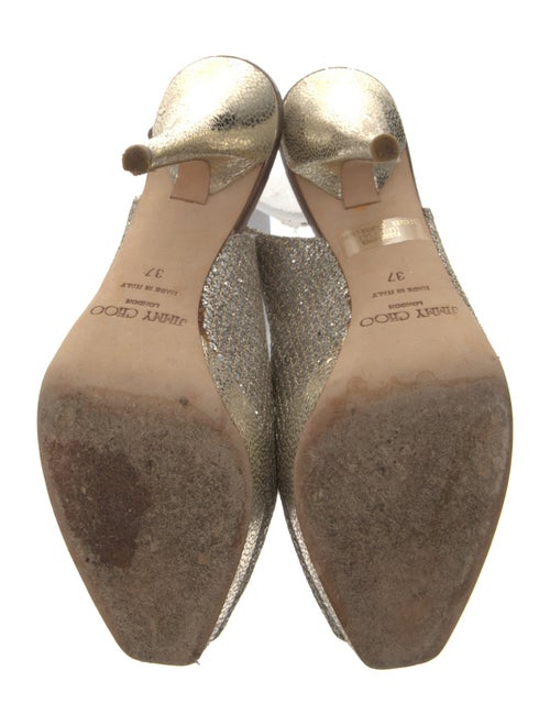 Jimmy Choo Glitter Glitter Accents Slingback Pumps