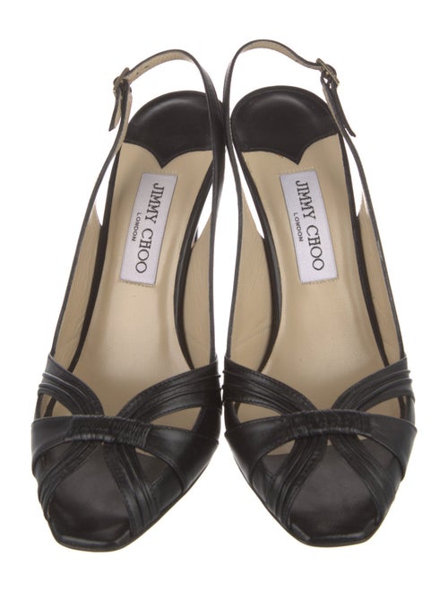Jimmy Choo Leather Slingback Pumps