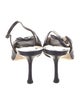 Jimmy Choo Leather Lasercut Accents Slingback Sandals