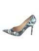 Jimmy Choo Patent Leather Printed Pumps