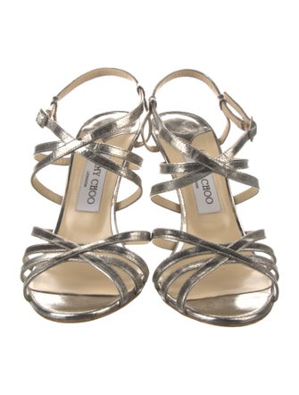 Jimmy Choo Leather Slingback Sandals