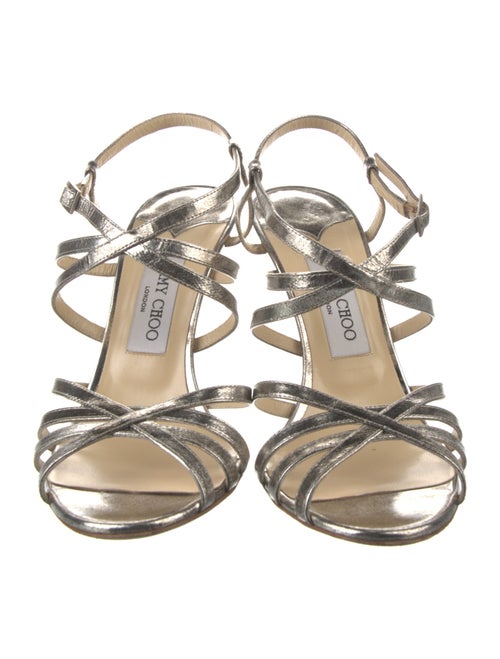 Jimmy Choo Leather Slingback Sandals