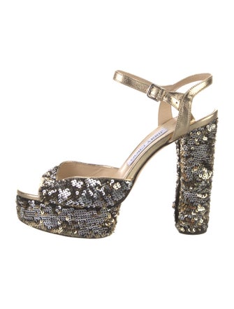 Jimmy Choo Sequins Sequin Embellishments Sandals
