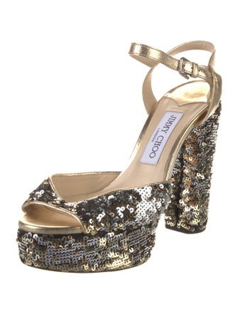 Jimmy Choo Sequins Sequin Embellishments Sandals