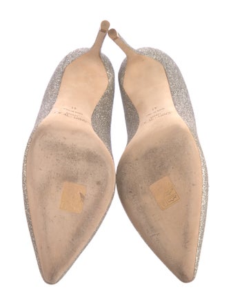 Jimmy Choo Glitter Crystal Embellishments Pumps