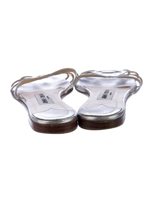 Jimmy Choo Leather Printed Slides