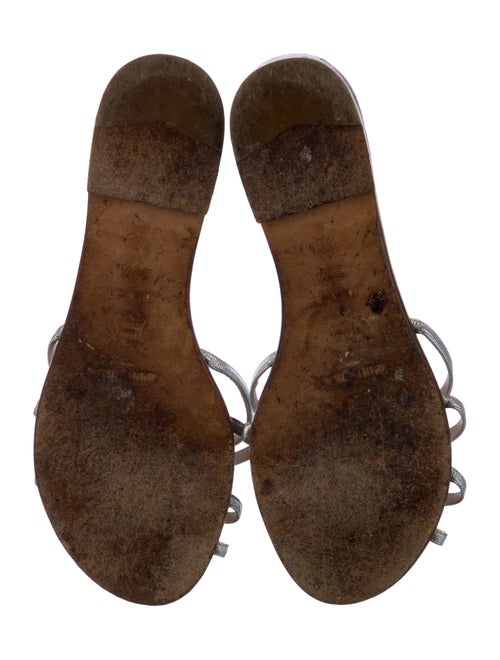 Jimmy Choo Leather Printed Slides