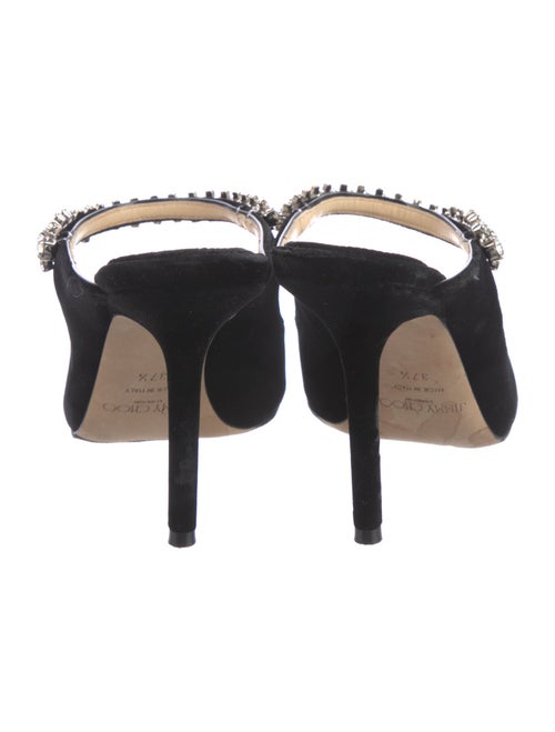 Jimmy Choo Velvet Crystal Embellishments Mules
