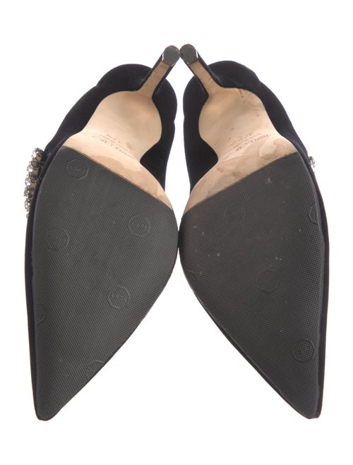 Jimmy Choo Velvet Crystal Embellishments Mules