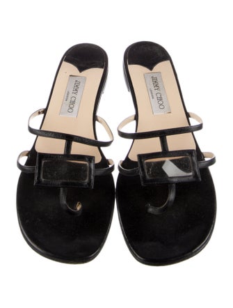 Jimmy Choo Leather Flip Flops