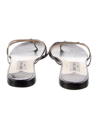Jimmy Choo Leather Flip Flops