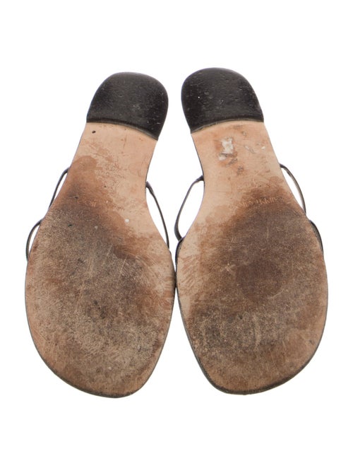 Jimmy Choo Leather Flip Flops