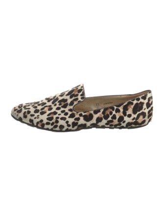 Jimmy Choo Ponyhair Animal Print Loafers