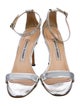 Jimmy Choo Patent Leather Cutout Accent Sandals
