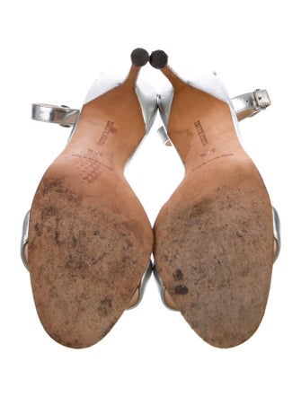 Jimmy Choo Patent Leather Cutout Accent Sandals