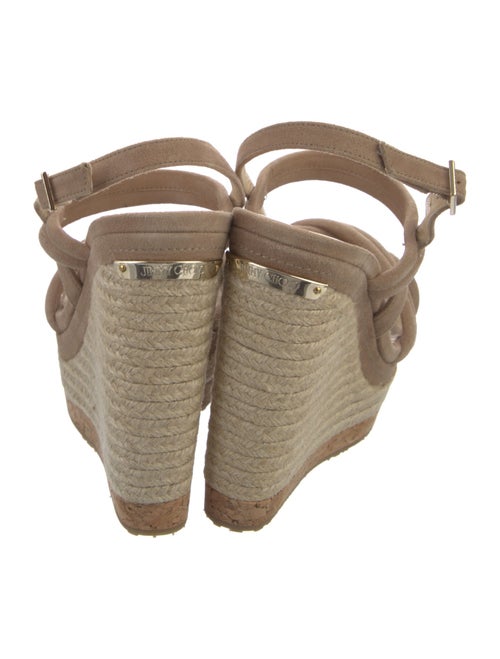 Jimmy Choo Suede Cutout Accent Espadrilles