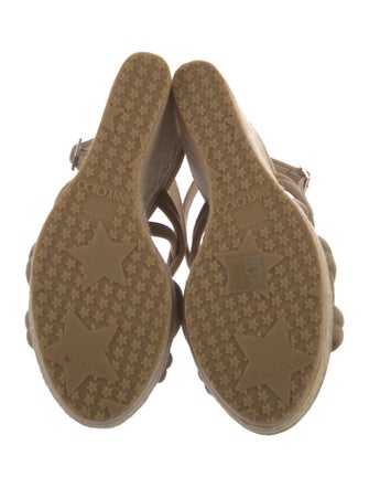 Jimmy Choo Suede Cutout Accent Espadrilles