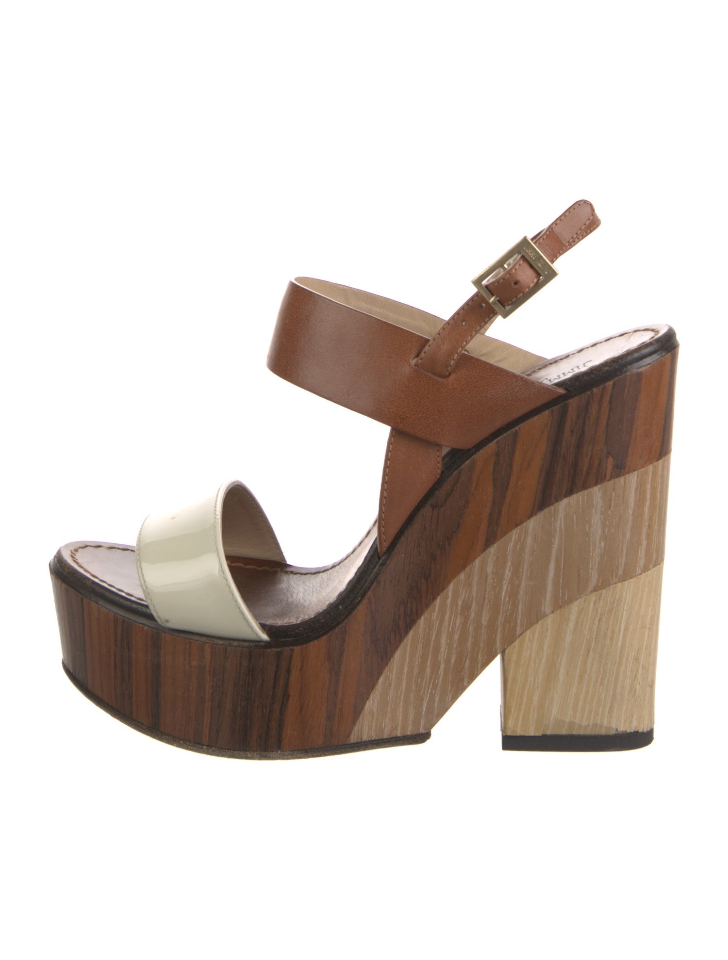 Jimmy Choo Leather Slingback Sandals