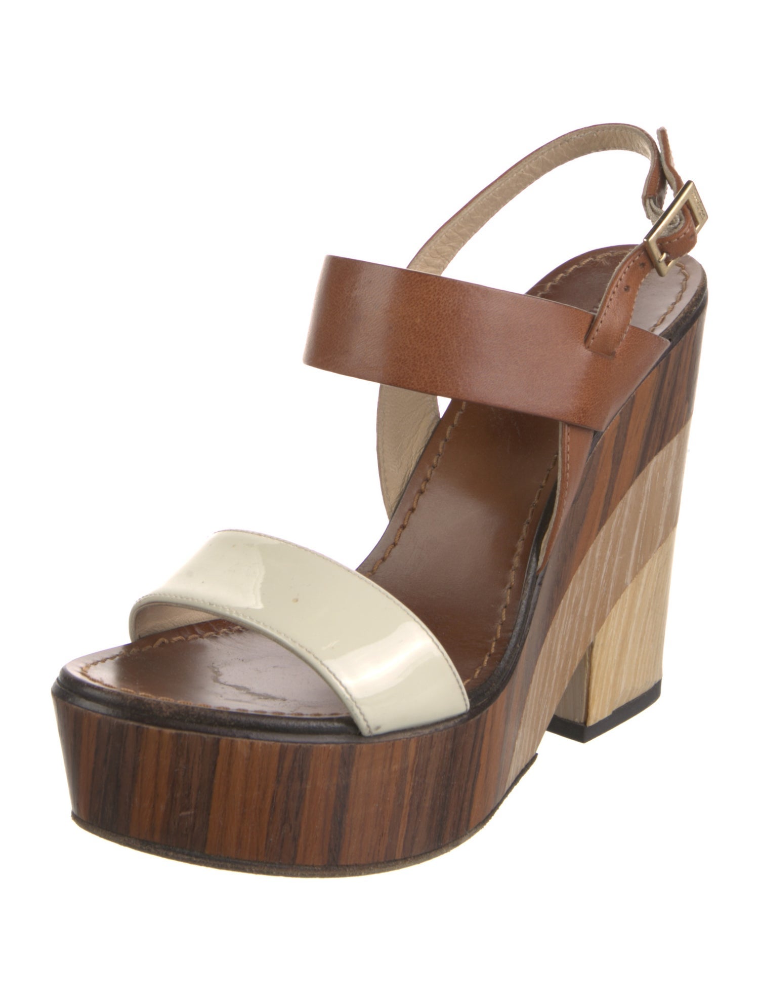 Jimmy Choo Leather Slingback Sandals