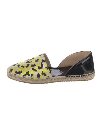 Jimmy Choo Patent Leather Animal Print D'Orsay Flats
