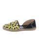 Jimmy Choo Patent Leather Animal Print D'Orsay Flats
