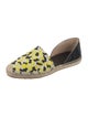 Jimmy Choo Patent Leather Animal Print D'Orsay Flats