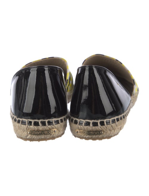 Jimmy Choo Patent Leather Animal Print D'Orsay Flats