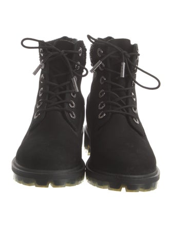 Jimmy Choo x Timberland Suede Patterned Combat Boots