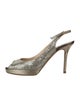Jimmy Choo Glitter Glitter Accents Slingback Pumps